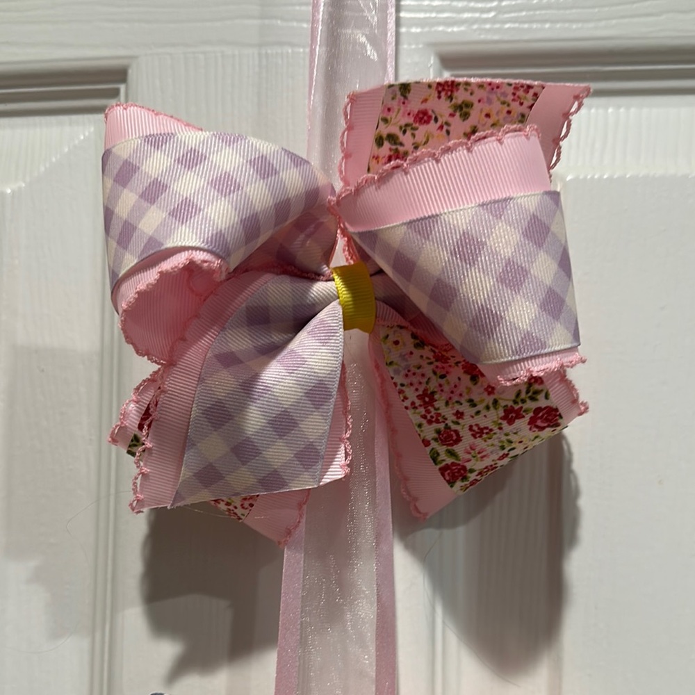 Matilda Jane Pink and Yellow Kids Hair Bow